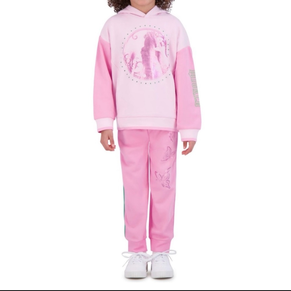NEW WICKED GLINDA Pink Hoodie and Joggers Set